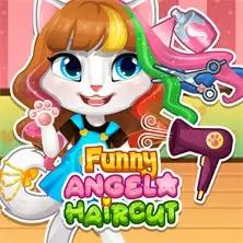 Buồn cười angela cắt tóc