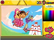 Dora Crystal Kingdom Colouring