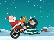 Santa on Wheelie Bike